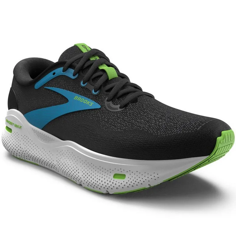 Brooks Men's Ghost Max Black/Atomic Blue/Jasmine-2